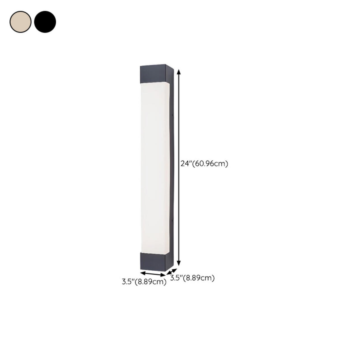 Waterproof Vertical Metal LED Outdoor Wall Sconce Image - 22