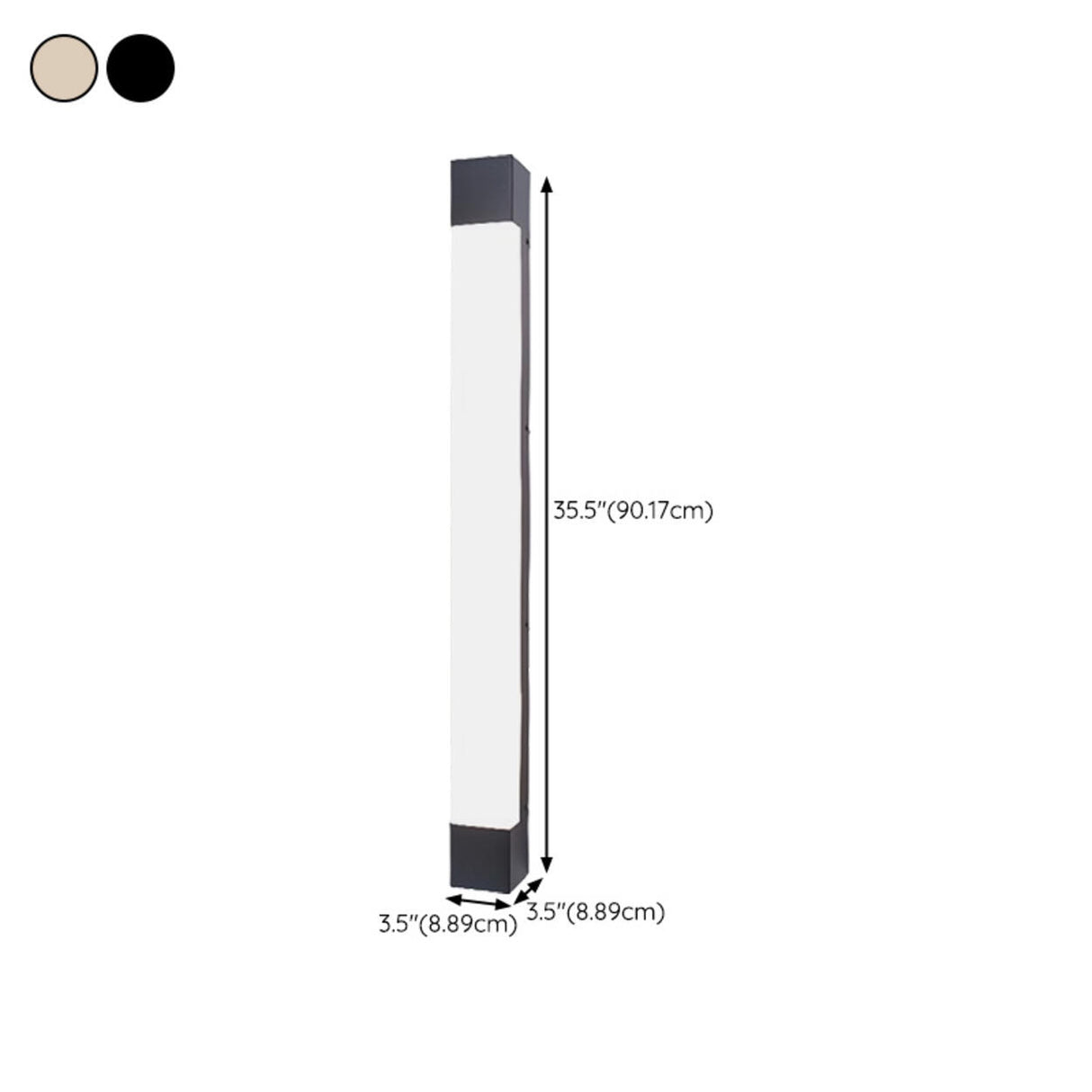Waterproof Vertical Metal LED Outdoor Wall Sconce Image - 23