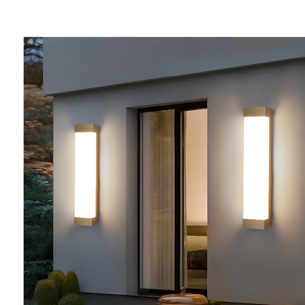 Waterproof Vertical Metal LED Outdoor Wall Sconce Image - 5