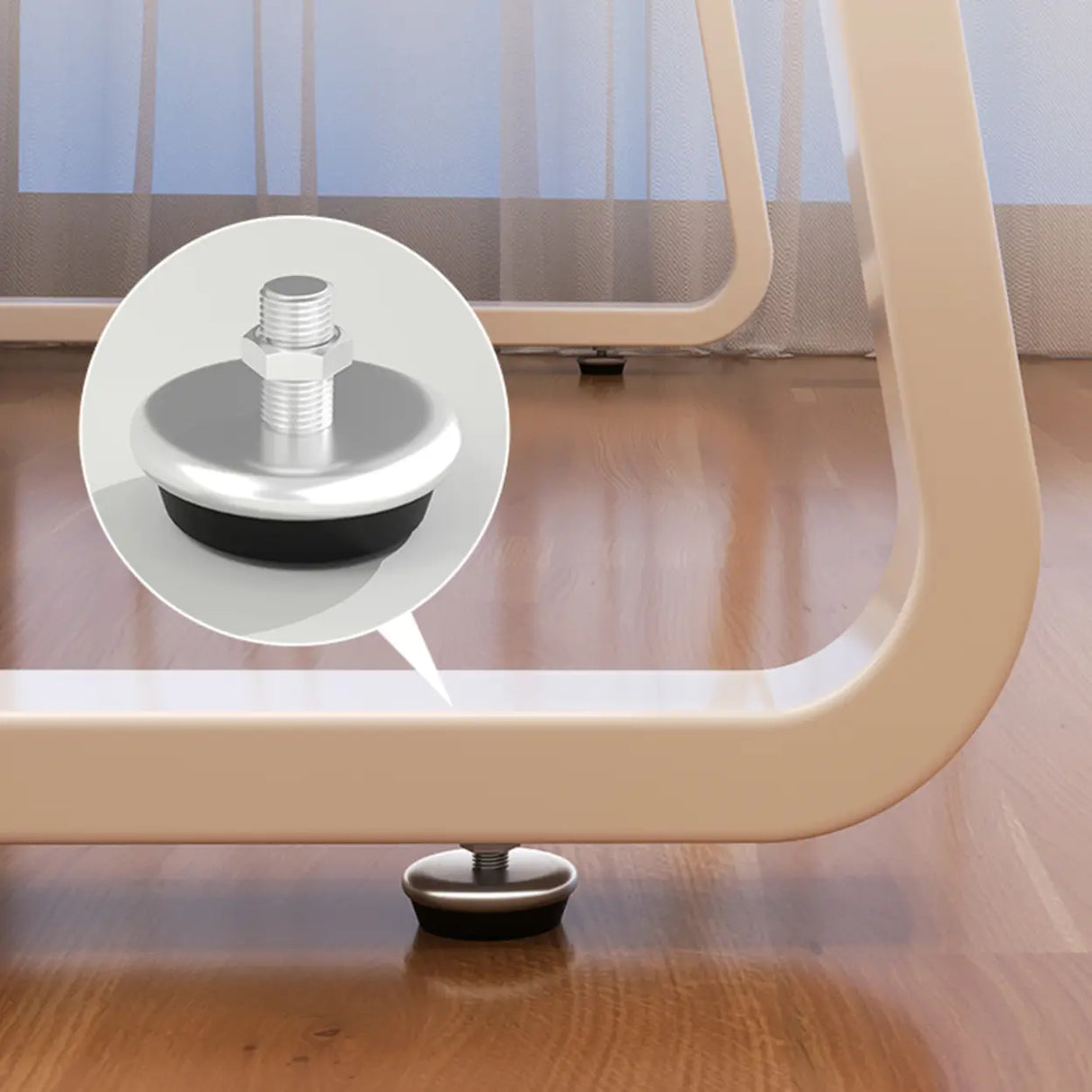 Waterproof White Steel Sled Base Kids Writing Desk Image - 10