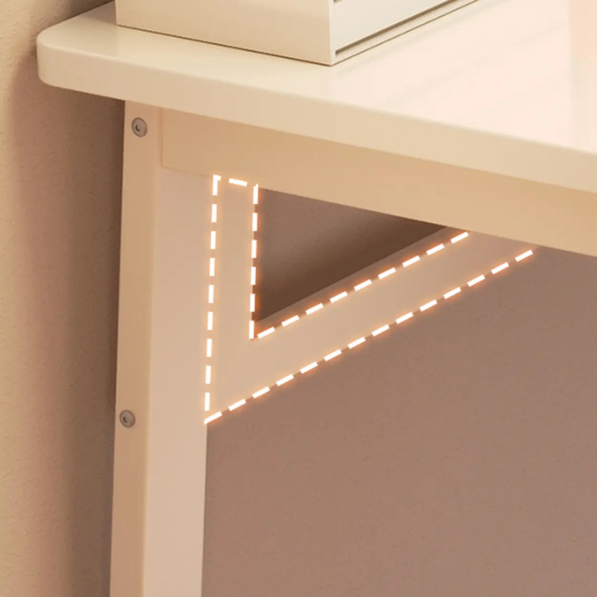 Waterproof White Steel Sled Base Kids Writing Desk Image - 5