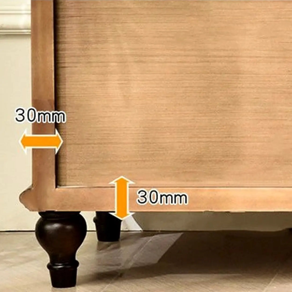 White-Brown Wood Open Storage Cabinet Cabinet TV Stand Image - 11