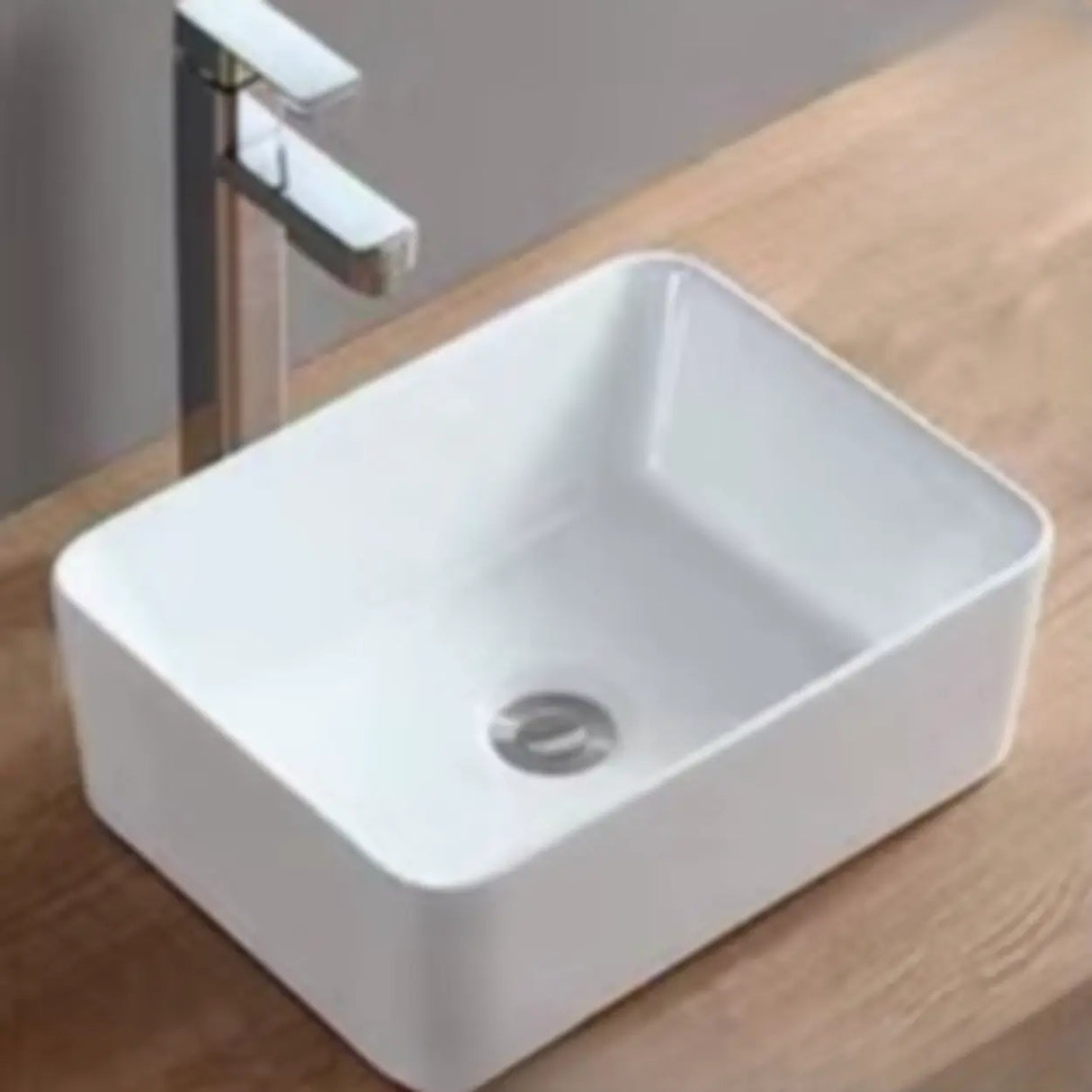 White Ceramic Bathroom Bowl Sinks with Center Trapway Image - 16