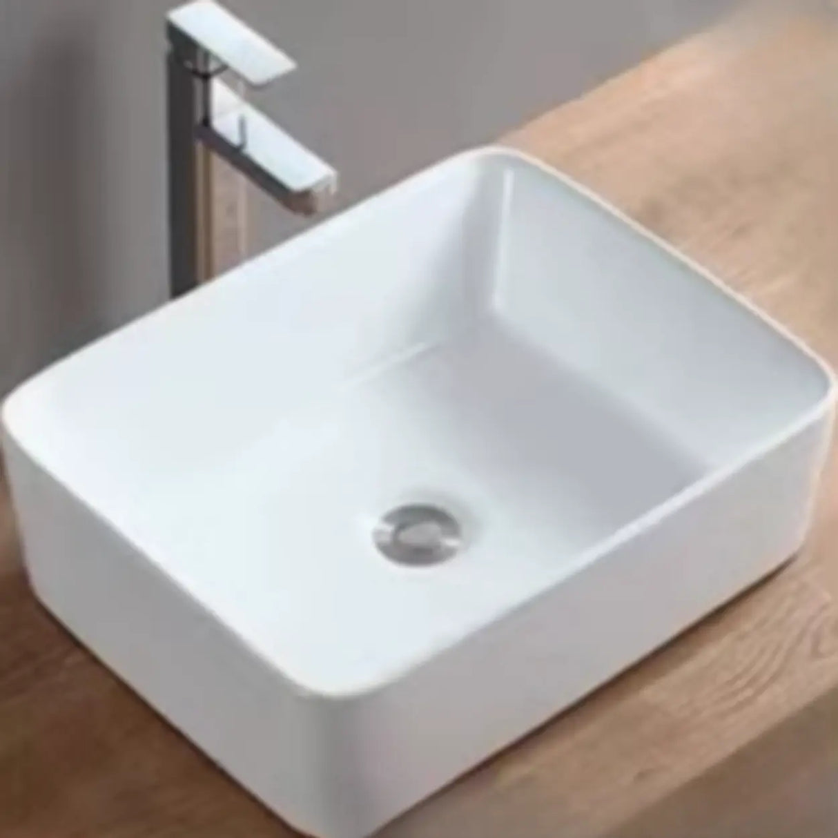 White Ceramic Bathroom Bowl Sinks with Center Trapway Image - 17