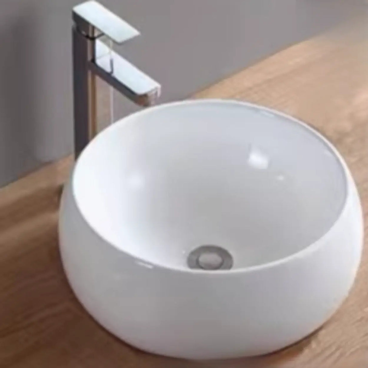 White Ceramic Bathroom Bowl Sinks with Center Trapway Image - 22