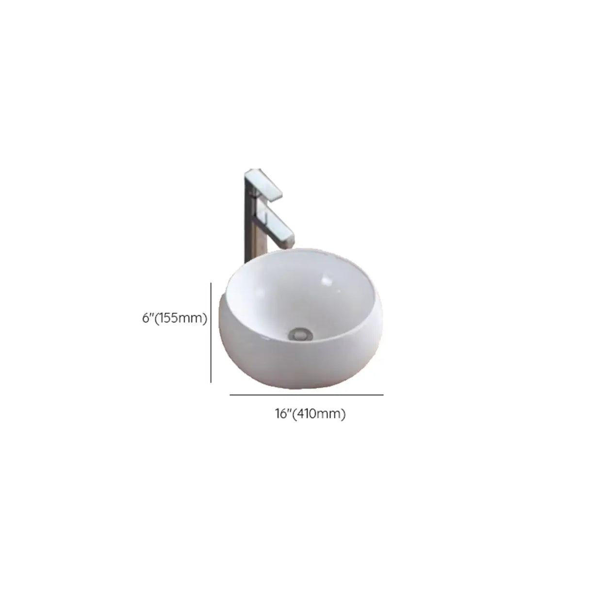 White Ceramic Bathroom Bowl Sinks with Center Trapway Image - 30