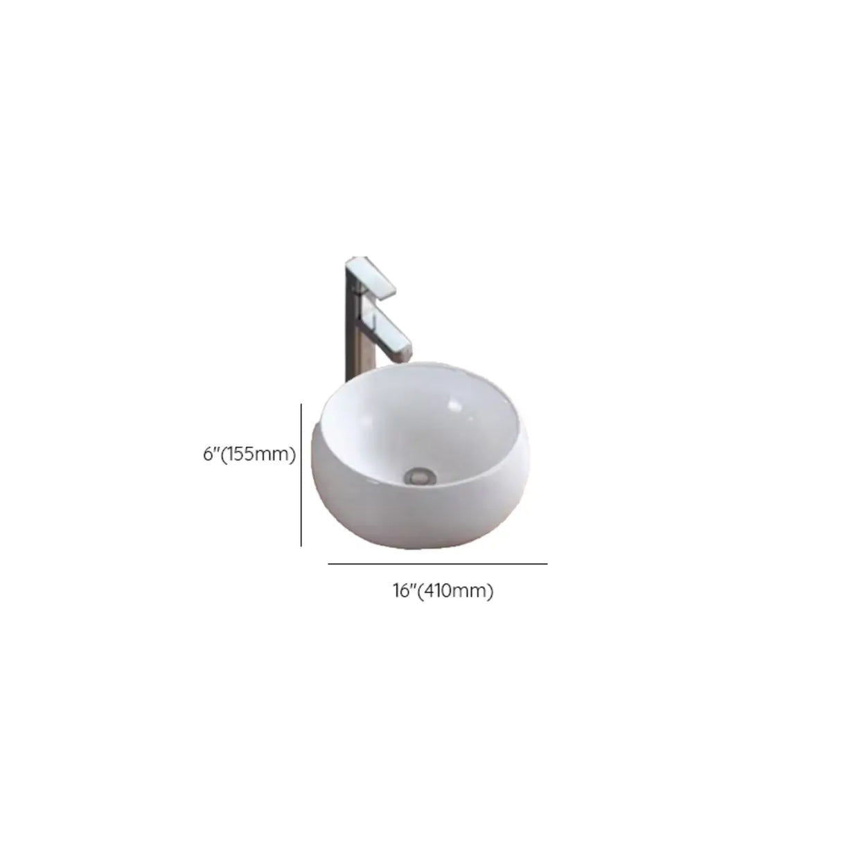 White Ceramic Bathroom Bowl Sinks with Center Trapway Image - 39