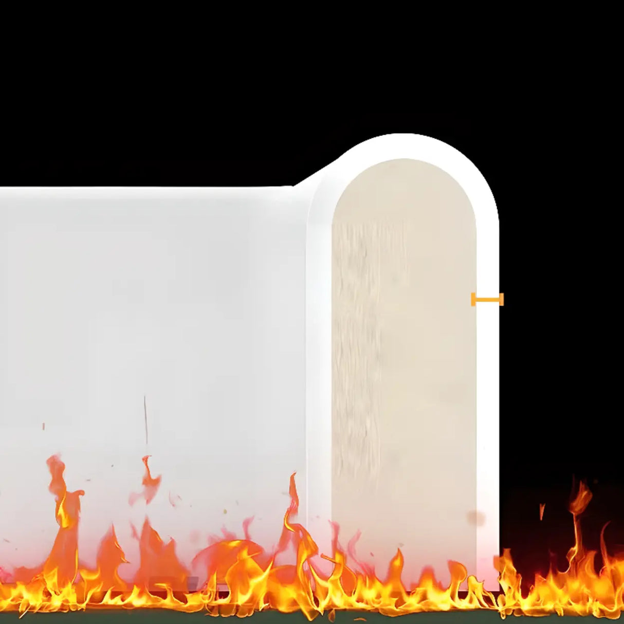 White Ceramic Stripe Kitchen Sink with Basket Strainer Image - 13