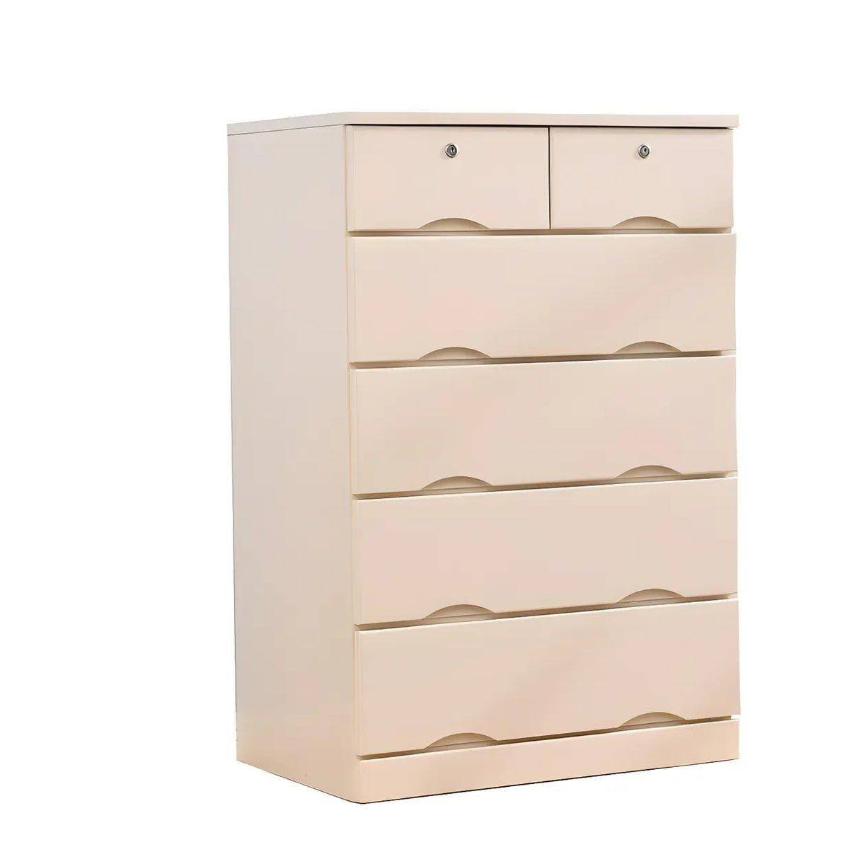 White Finish Wood Dresser with Drawers for Bedroom Image - 18