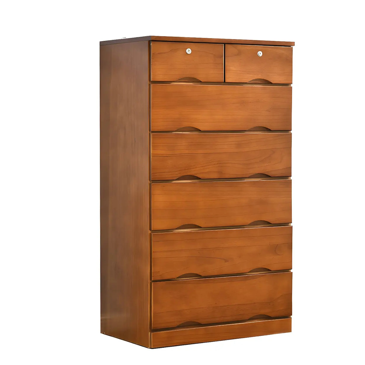 White Finish Wood Dresser with Drawers for Bedroom Image - 23