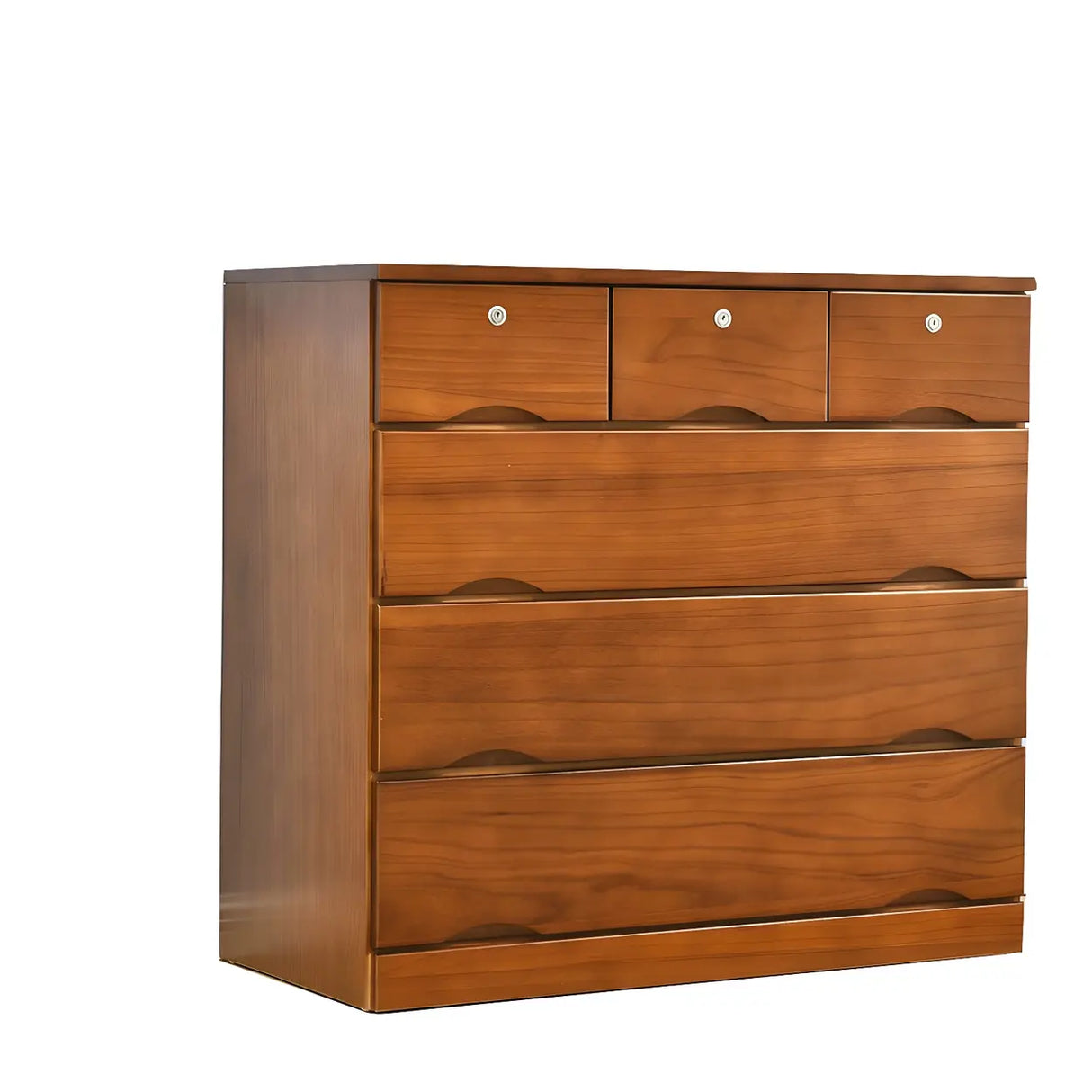 White Finish Wood Dresser with Drawers for Bedroom Image - 27