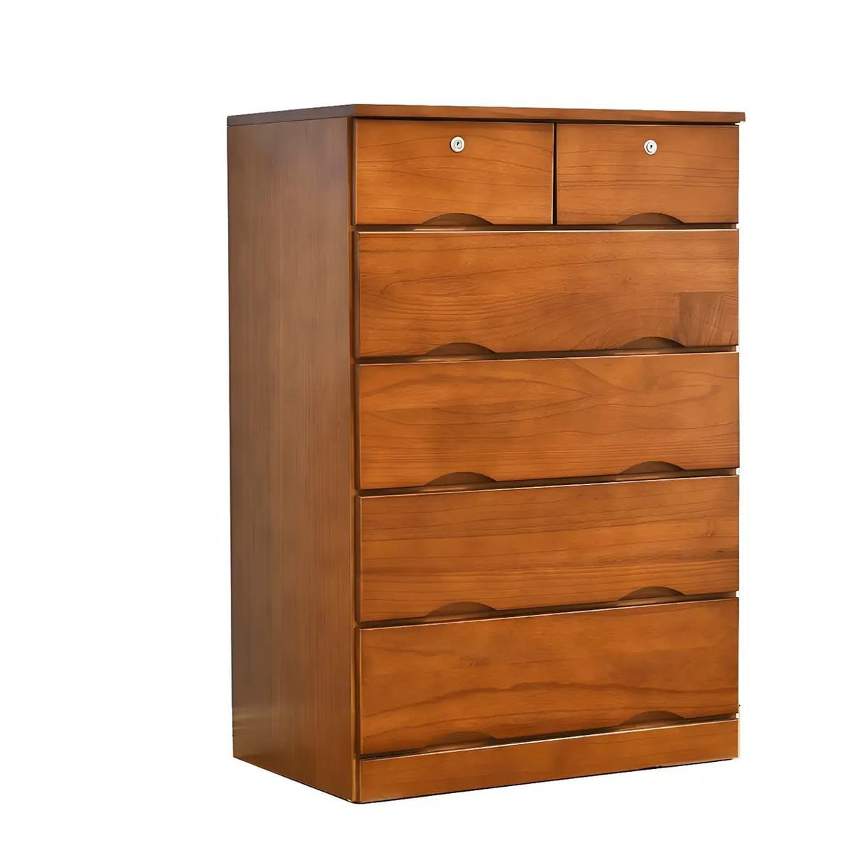 White Finish Wood Dresser with Drawers for Bedroom Image - 28