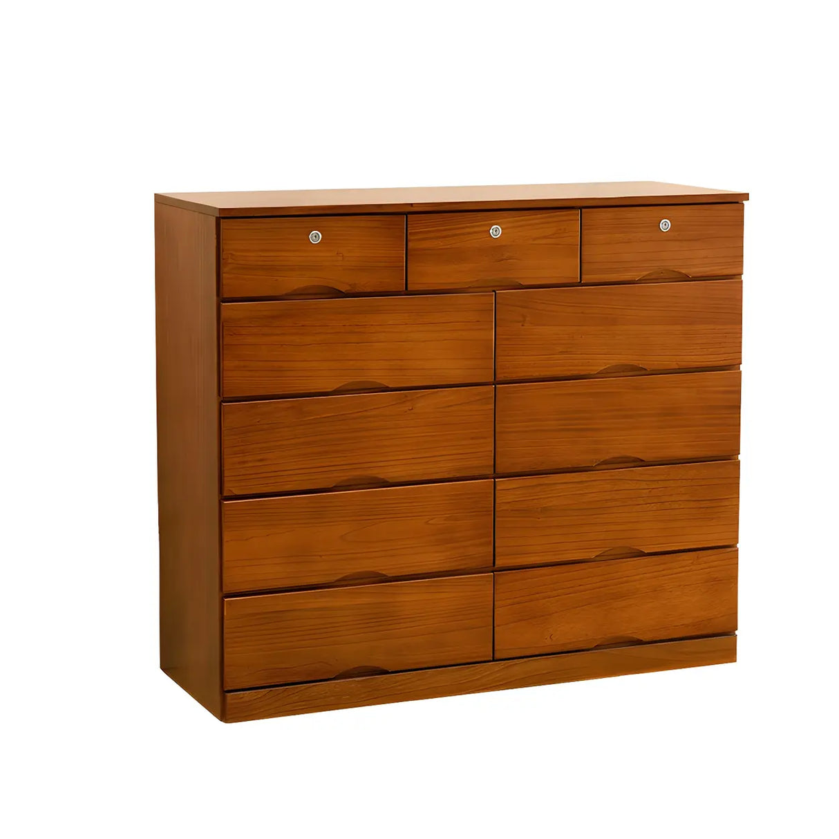 White Finish Wood Dresser with Drawers for Bedroom Image - 30