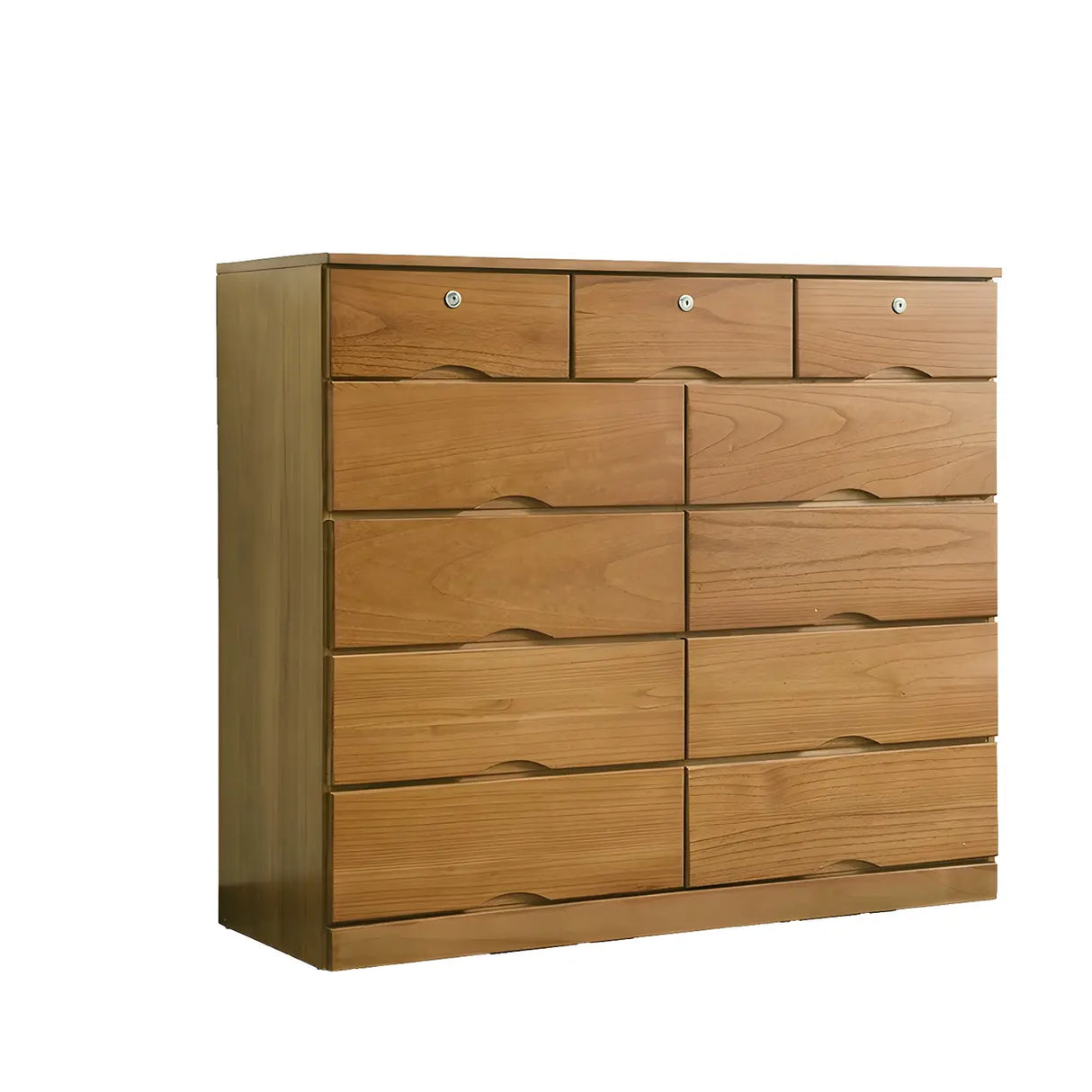 White Finish Wood Dresser with Drawers for Bedroom Image - 36