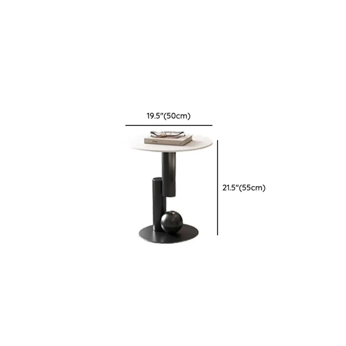 White Free Form Wood Metal Base Nesting Coffee Table Image - 9