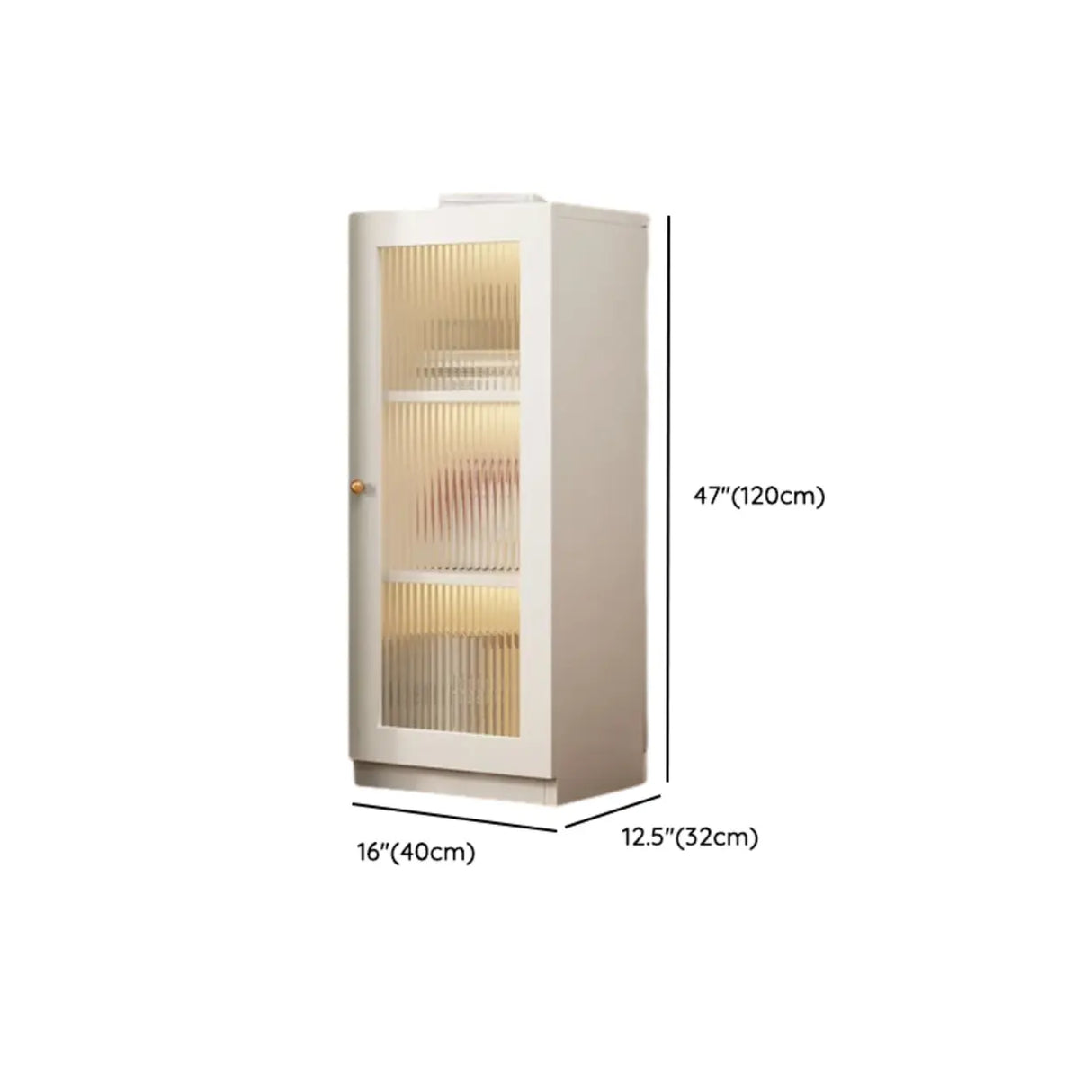 White French Solid Wood Door Glass Display Bookcase Image - 27