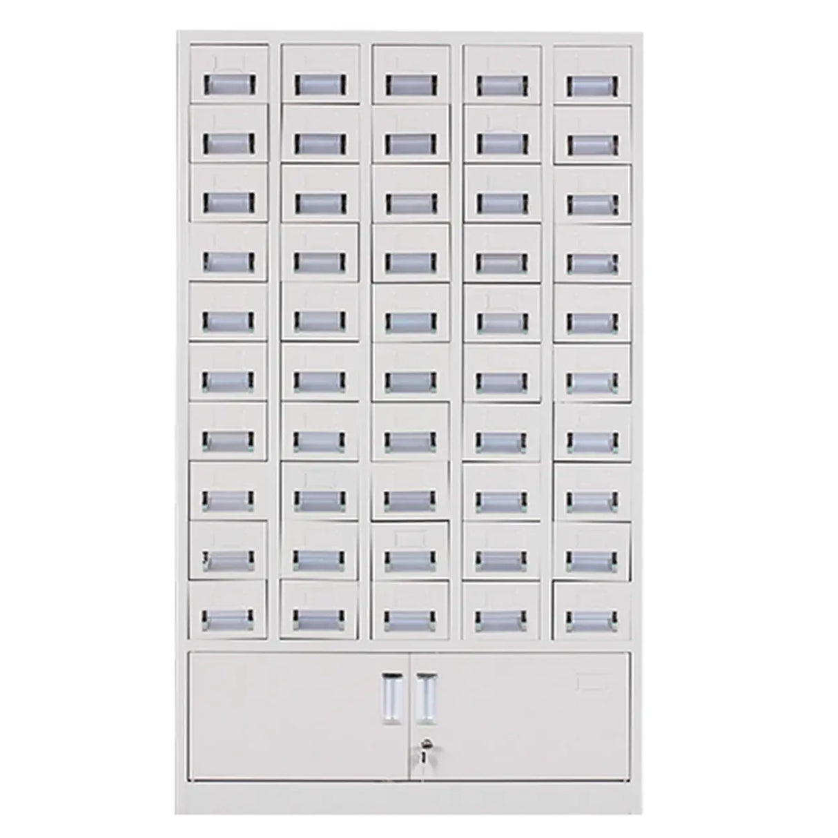 White Large Steel Locking Drawer Storage Filing Cabinet Image - 29