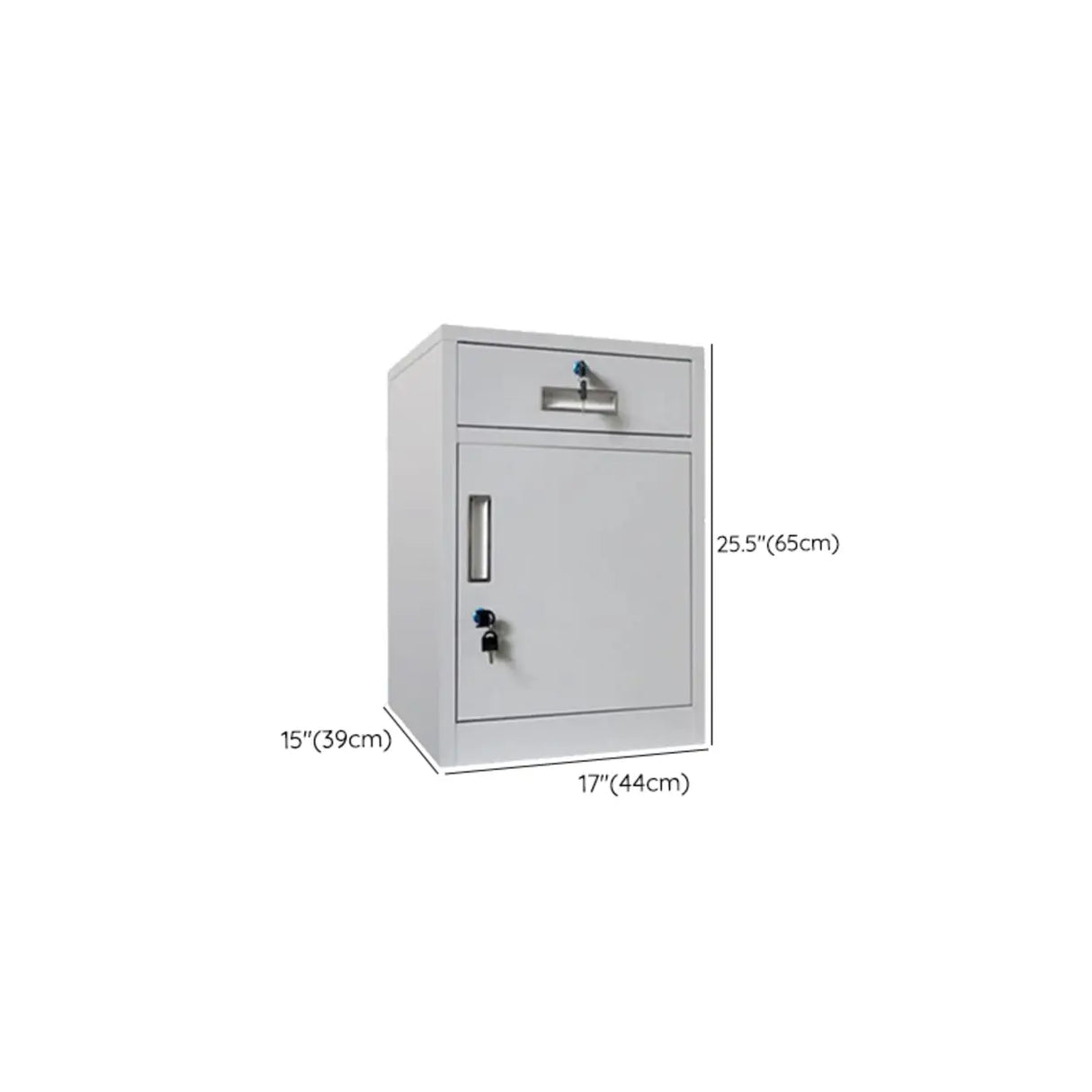 White Large Steel Locking Drawer Storage Filing Cabinet Image - 40