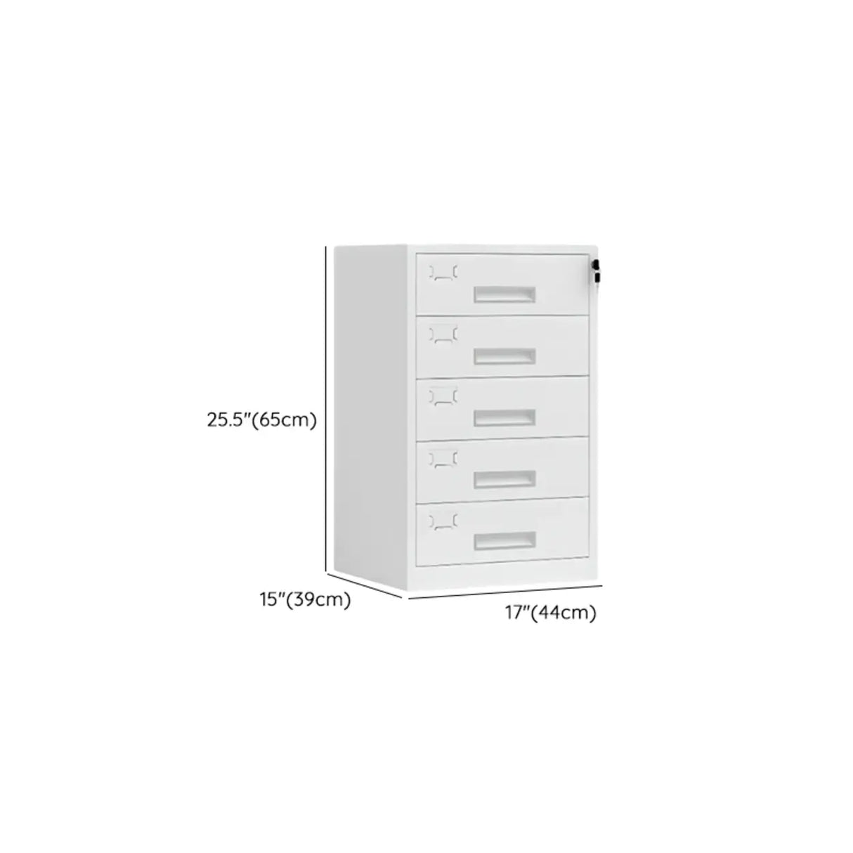 White Lockable Steel Drawers Large Filing Cabinets Image - 37