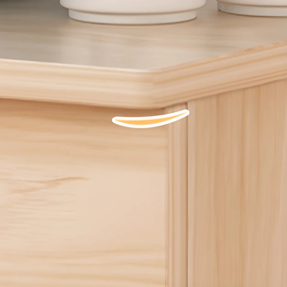 White Lockable Storage Wood Vertical Casters Filing Cabinet Image - 6