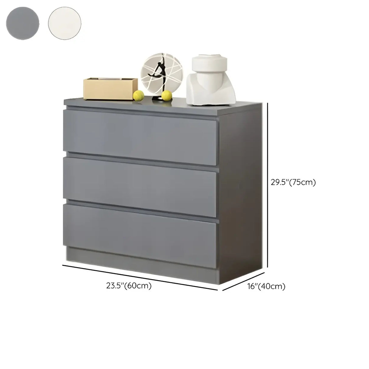 White Manufactured Wood Dresser with Multiple Drawers