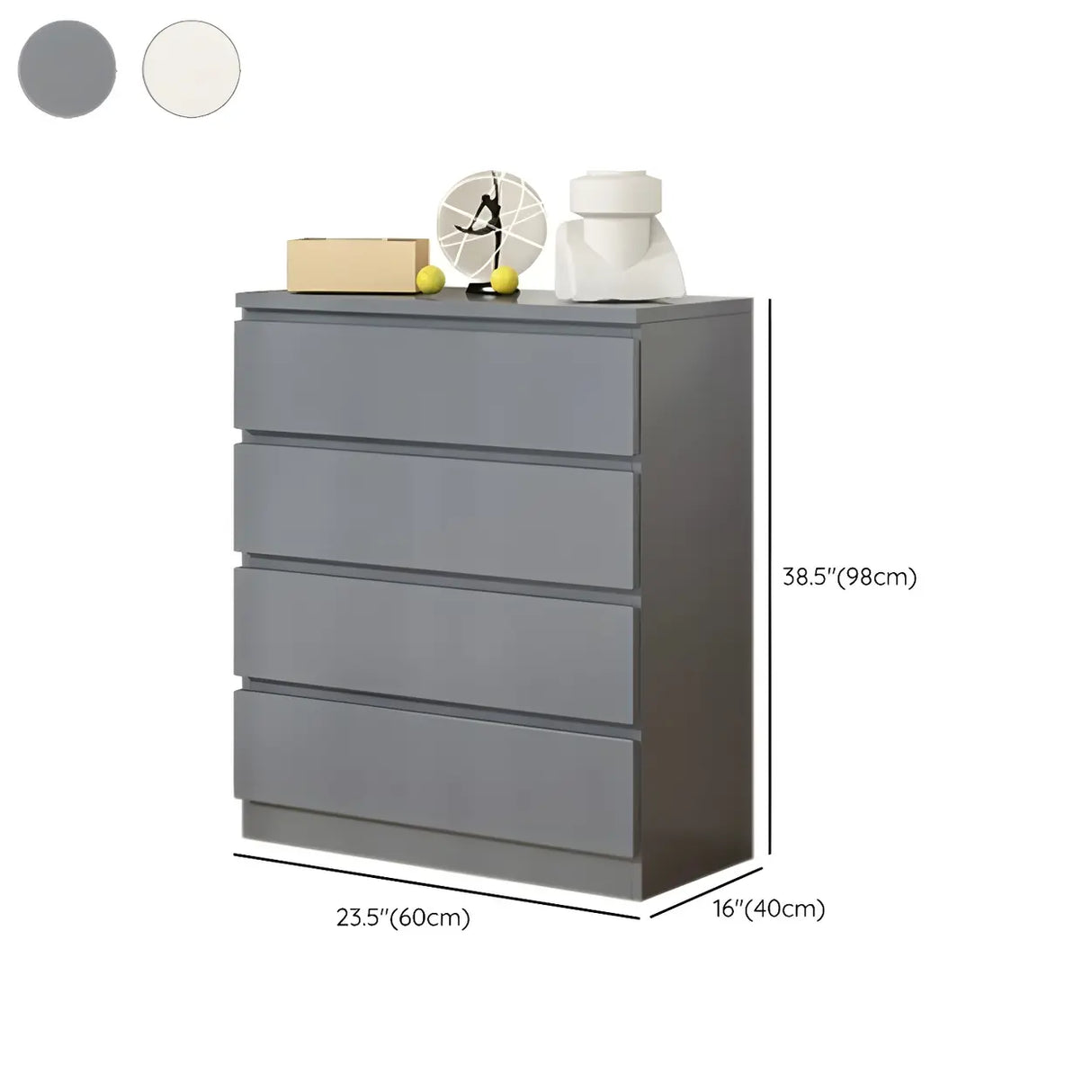 White Manufactured Wood Dresser with Multiple Drawers Image - 29