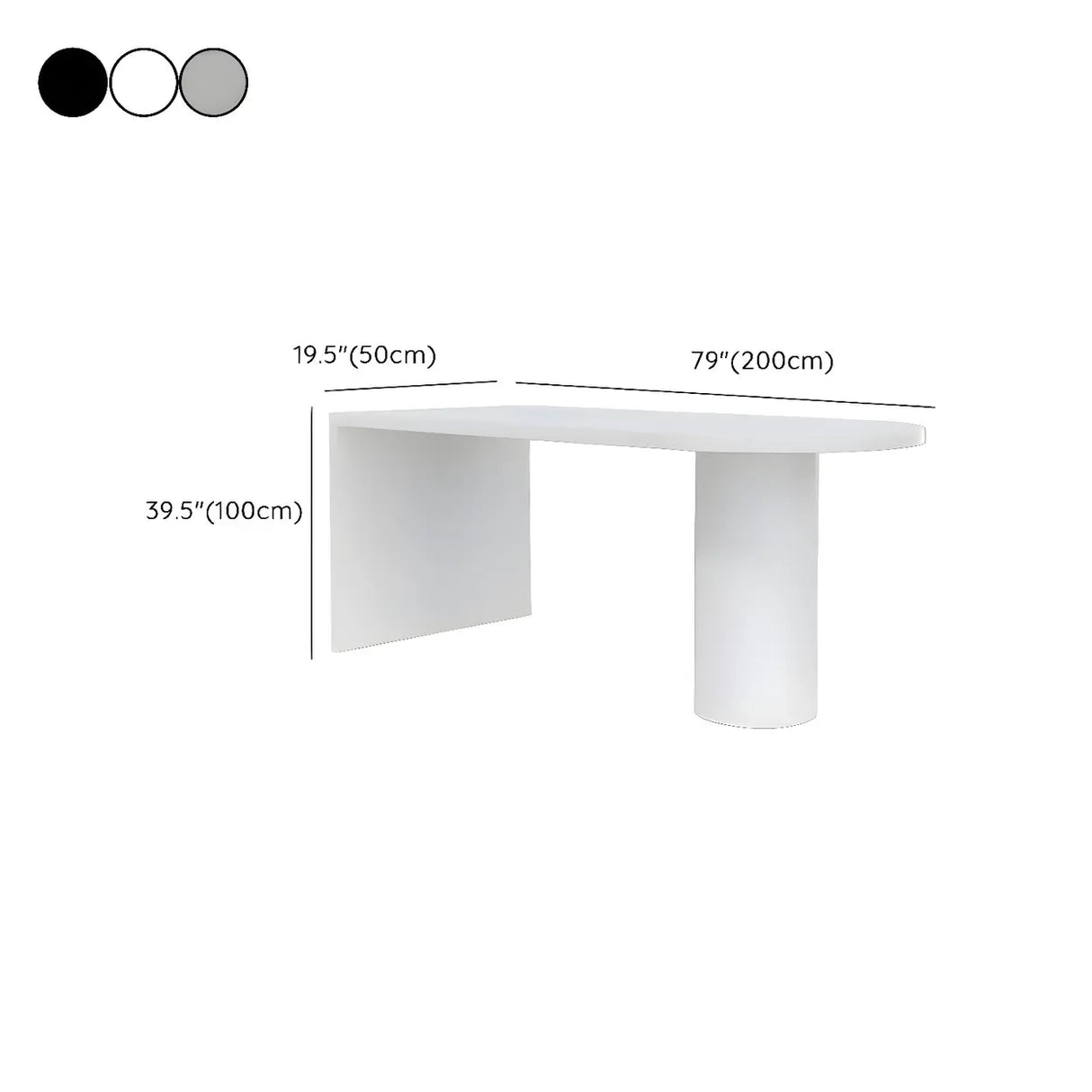 White Minimalist Oval Counter Height Bar Table Image - 25