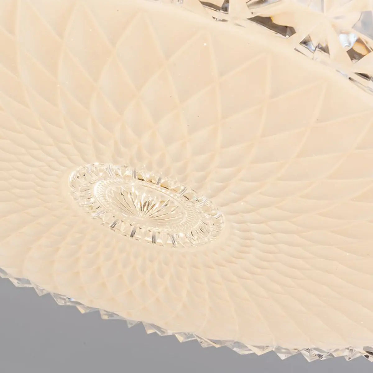 White Modern Minimalist Round 4-Blade Ceiling Fan Light Image - 9