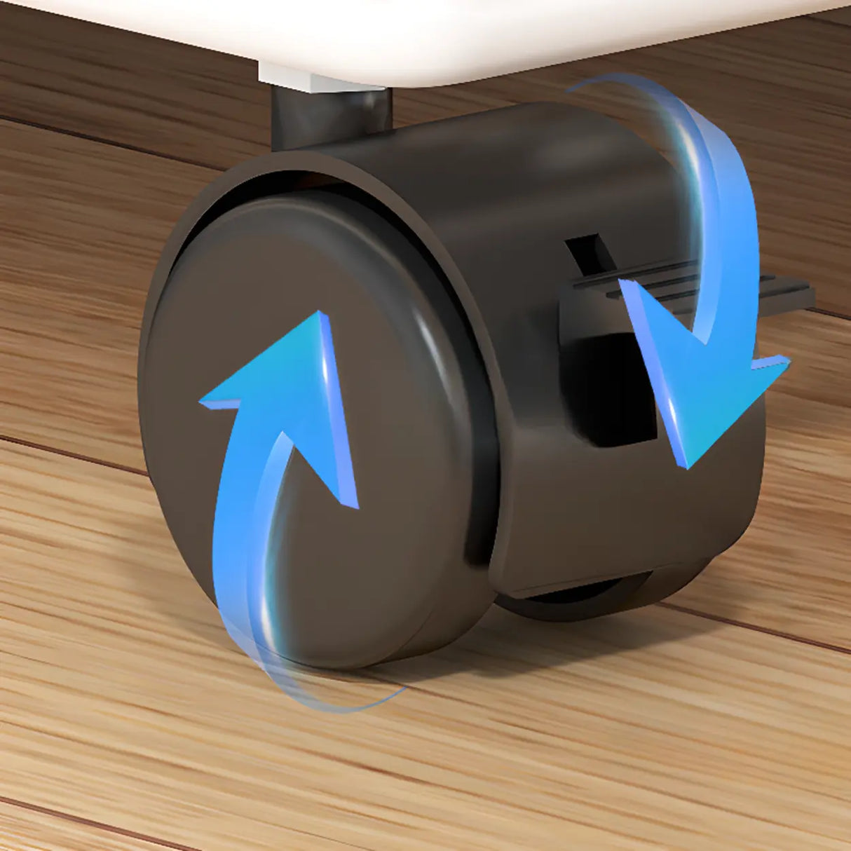 White Movable Metal Frame Utility Cart with Shelves Image - 6