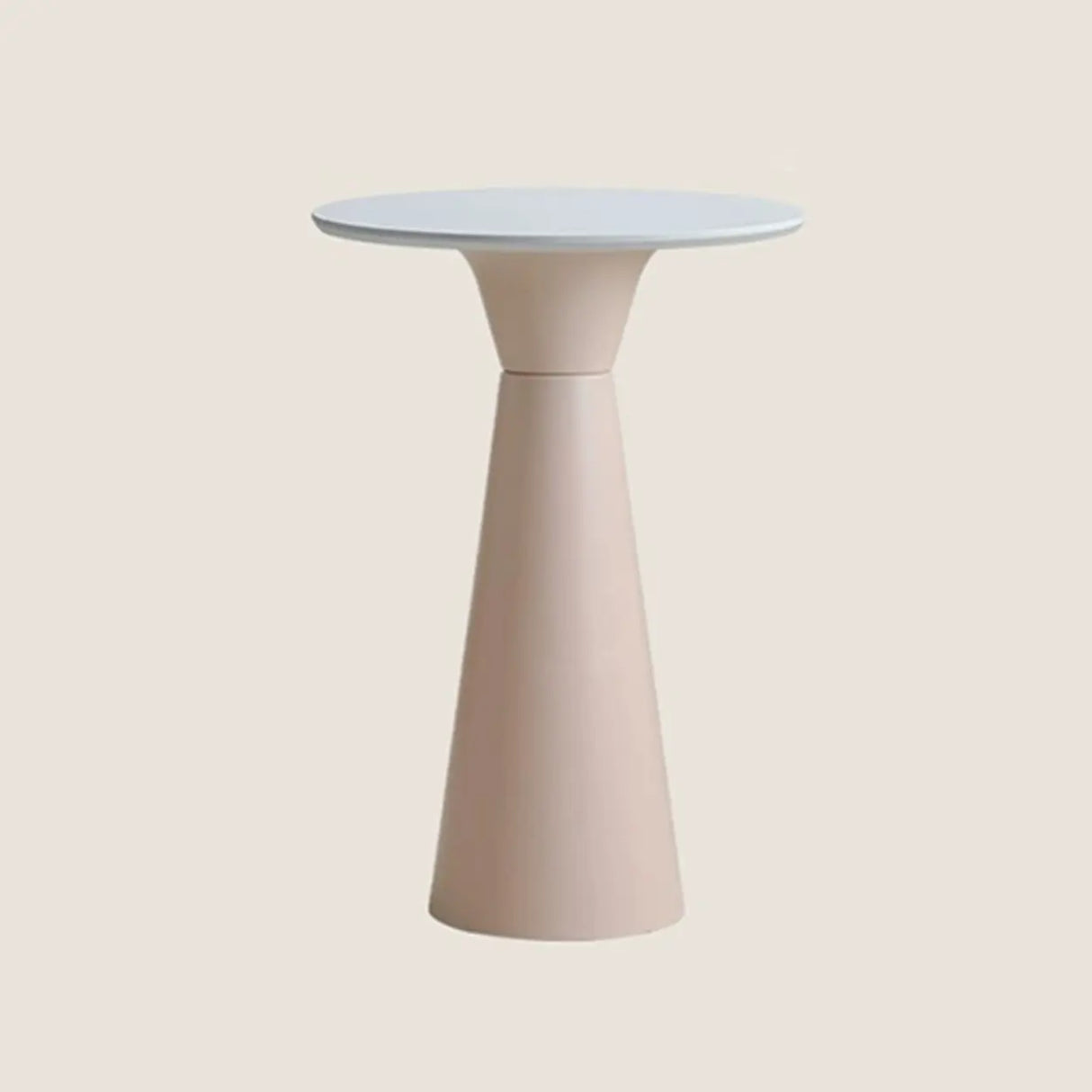 White Round Metal Medium Bar Table for Elegant Spaces Image - 11