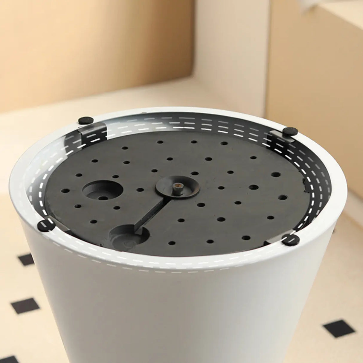 White Round Metal Medium Bar Table for Elegant Spaces Image - 14