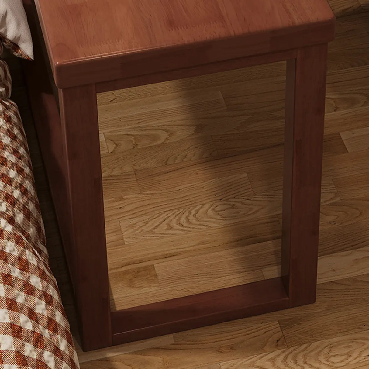 White Rubberwood L-Shape Butcher Block Writing Desk Image - 13