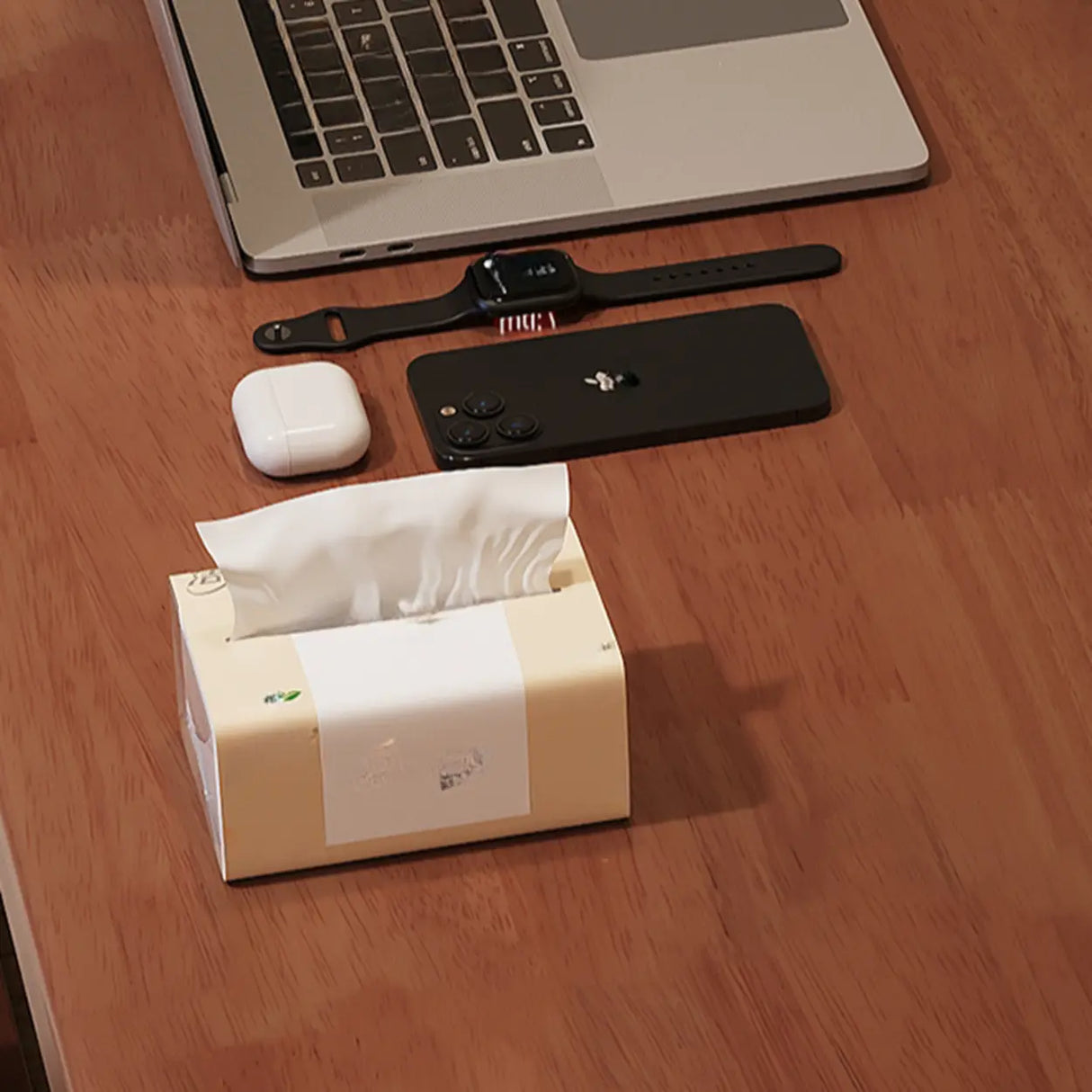 White Rubberwood L-Shape Butcher Block Writing Desk Image - 8