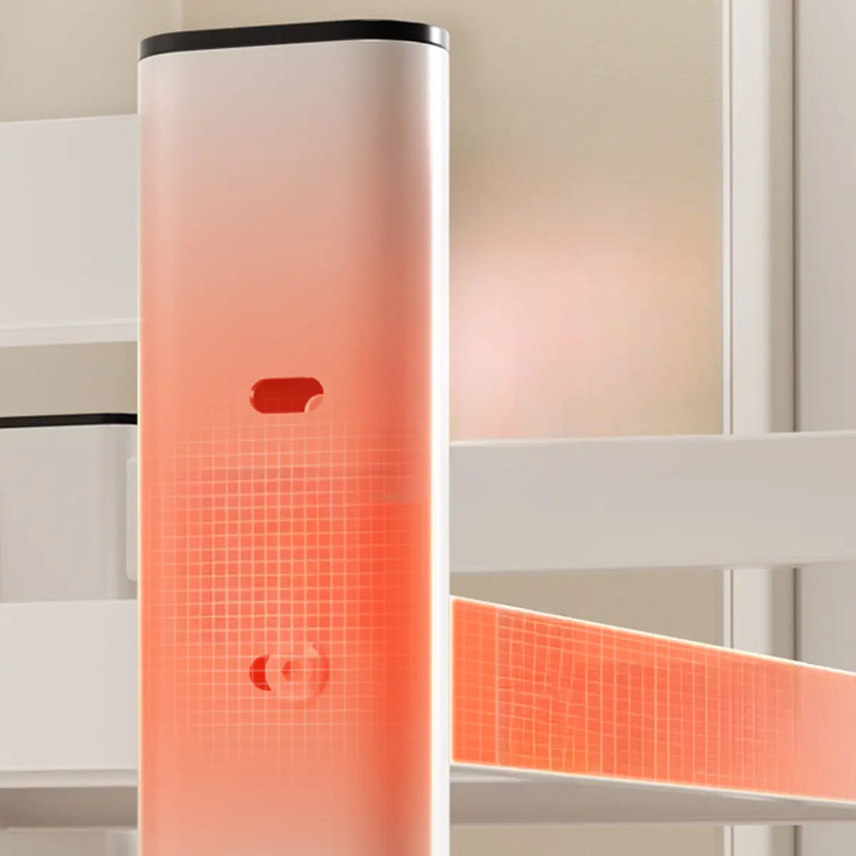 White Short Metal Baker's Rack with Microwave Shelf Image - 5