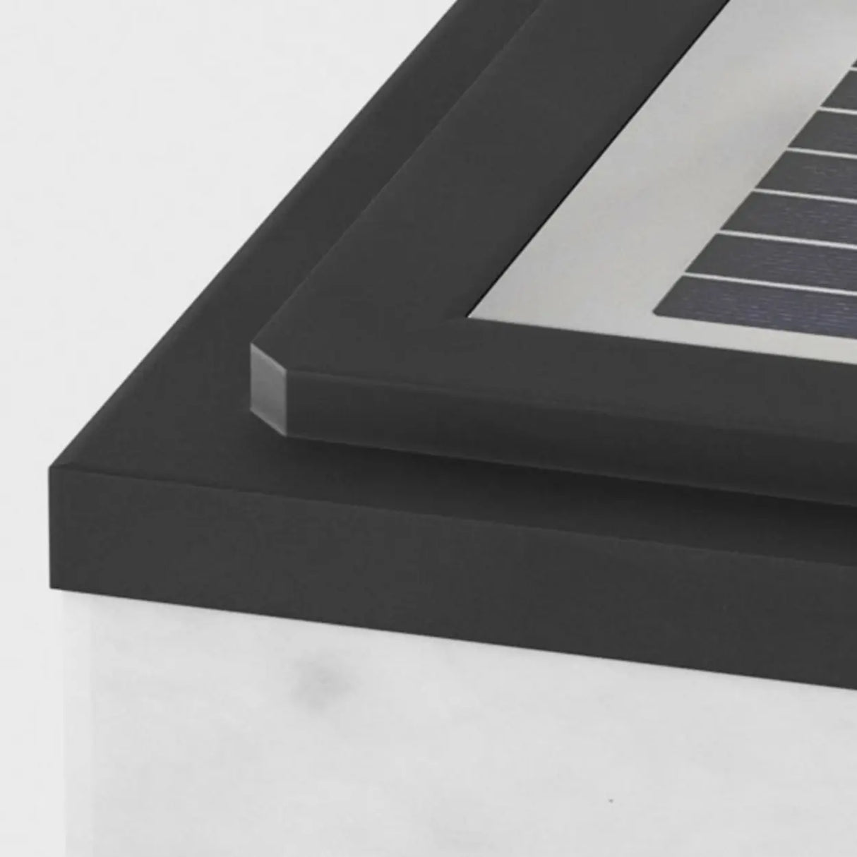 White Simple Rectangular Glass Outdoor Table lamp Image - 12