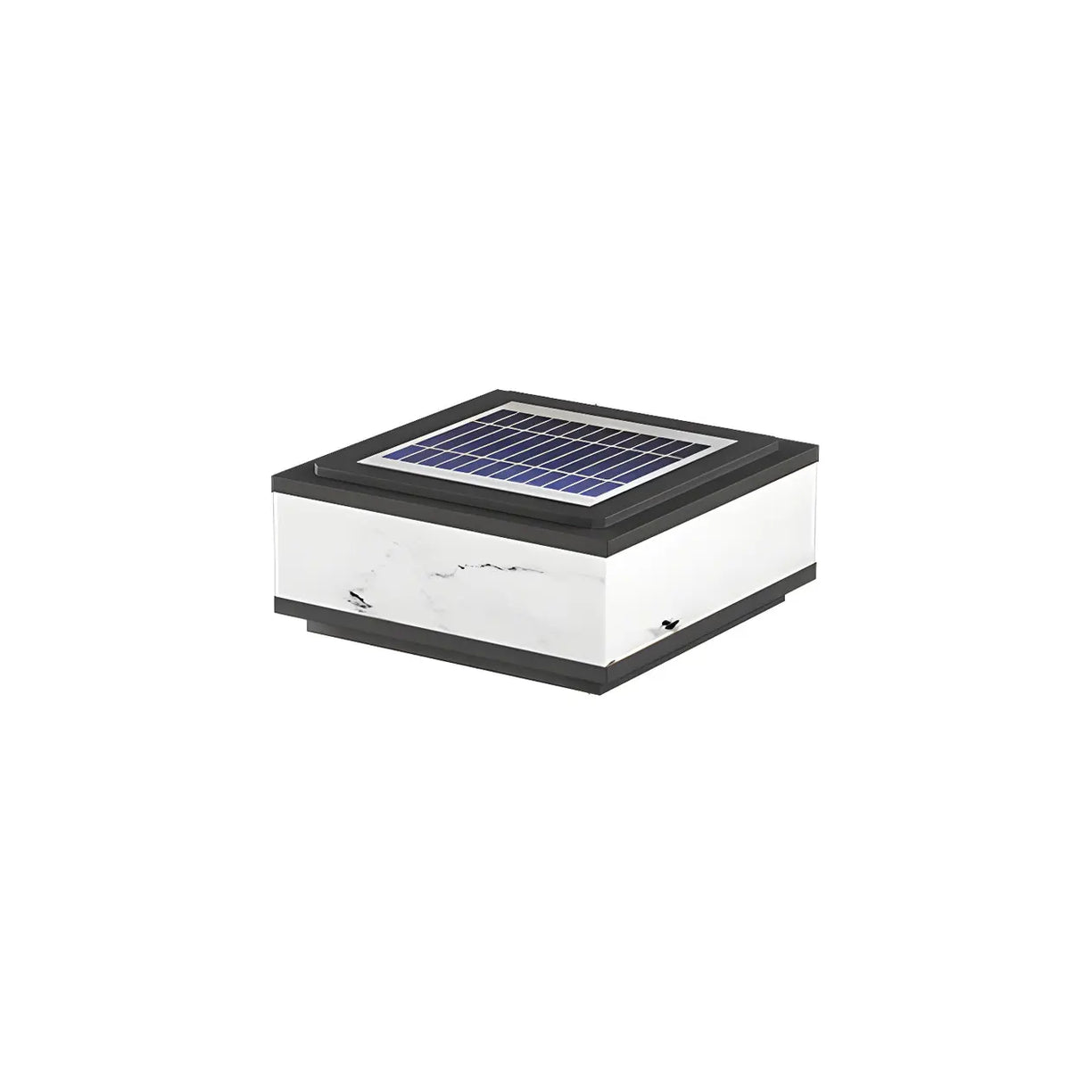 White Simple Rectangular Glass Outdoor Table lamp Image - 7