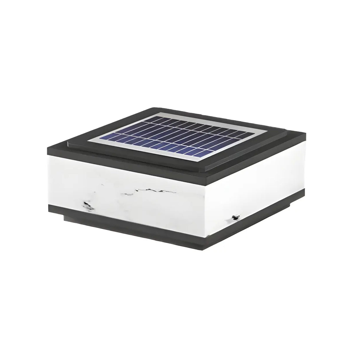 White Simple Rectangular Glass Outdoor Table lamp Image - 10