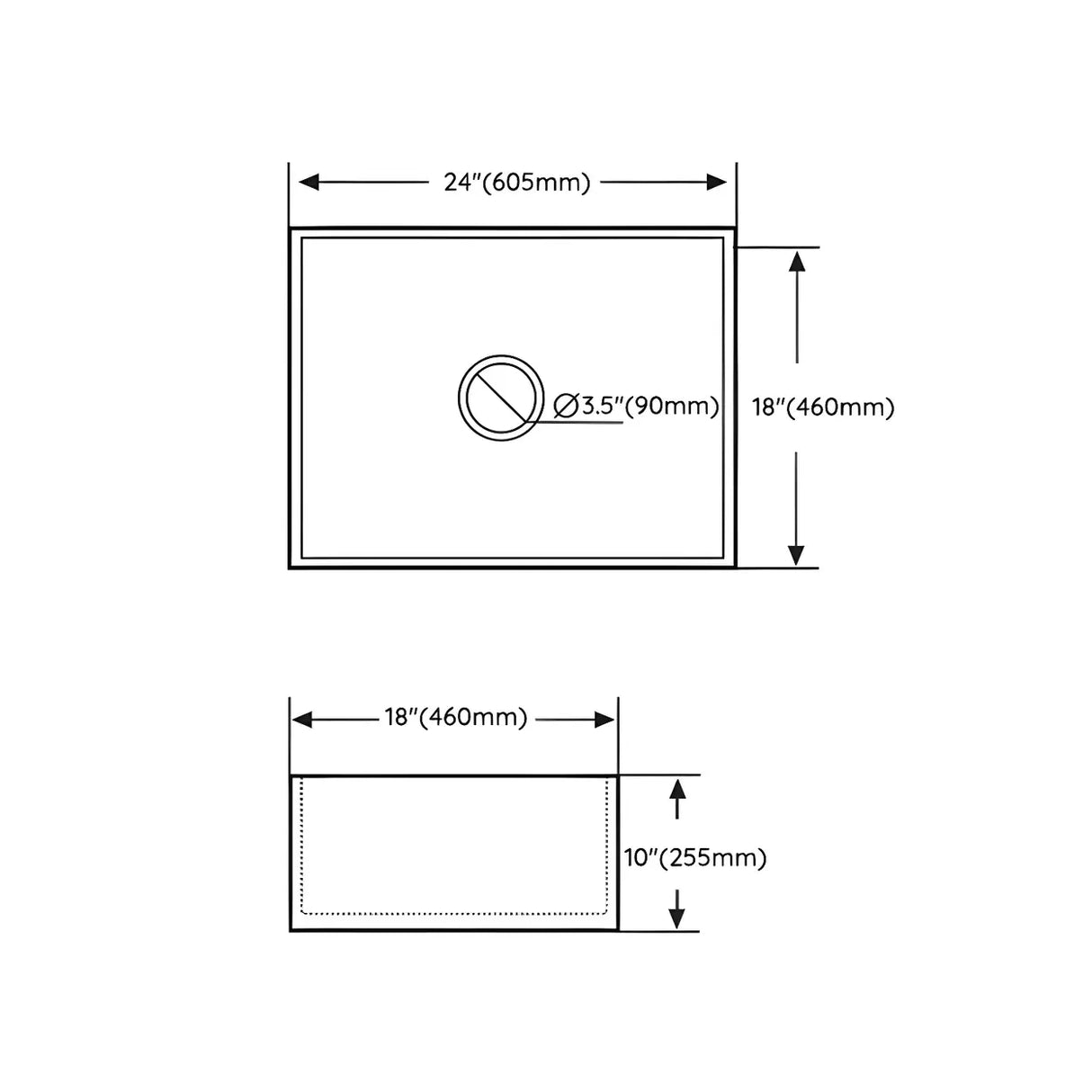 White Sound Dampening Rectangular Quartz Apron Sink Image - 23