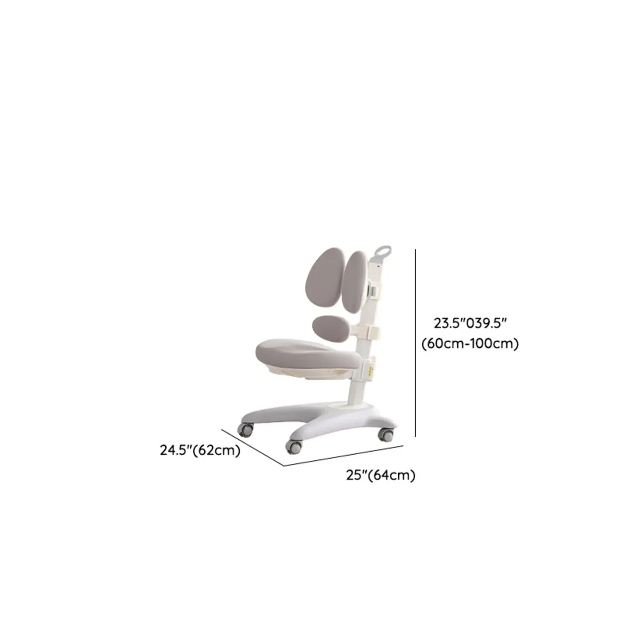 White Steel Base Kids Writing Desk with Shelf and Chair Image - 12