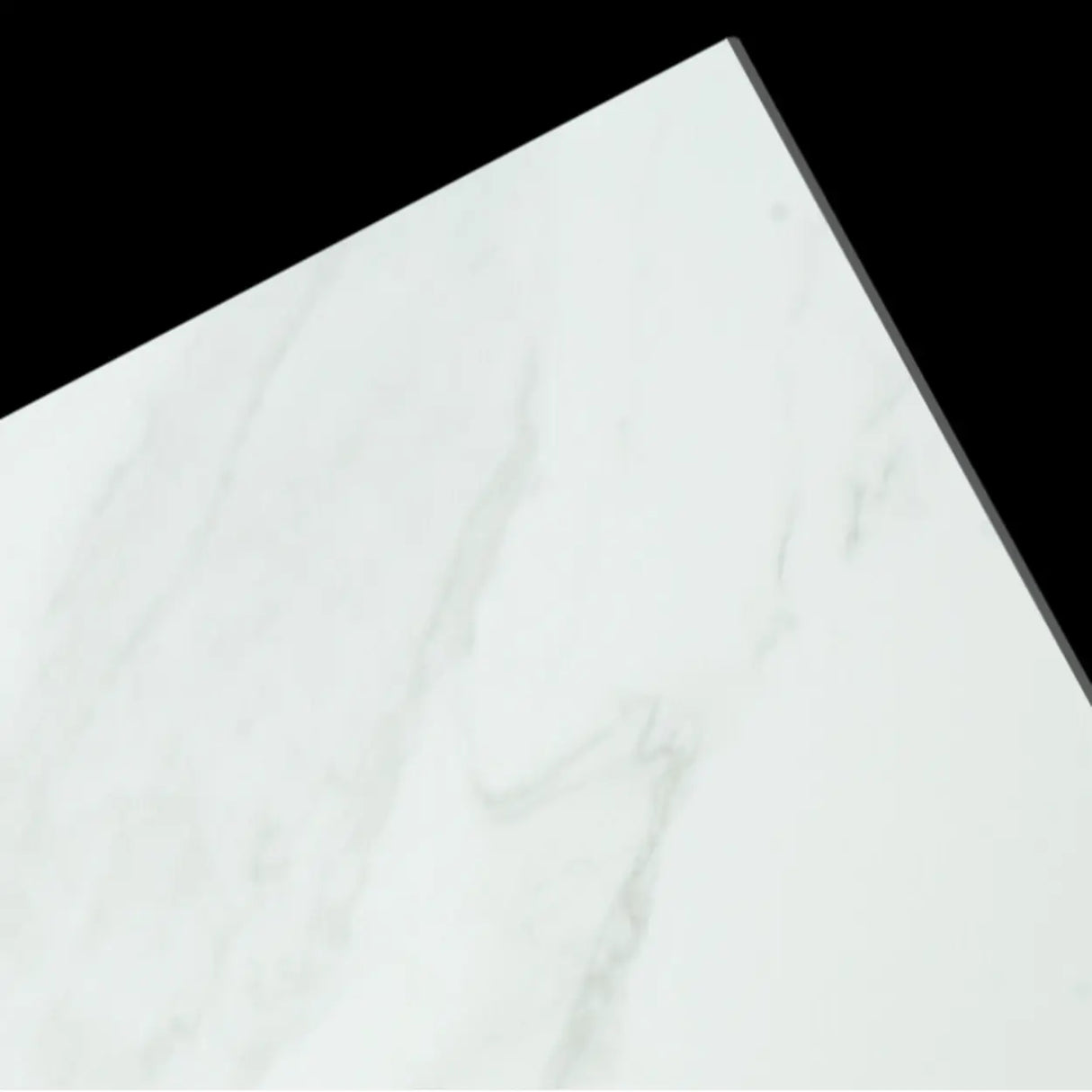 White Stone Drawers Cabinet TV Stand with Lighting Image - 10