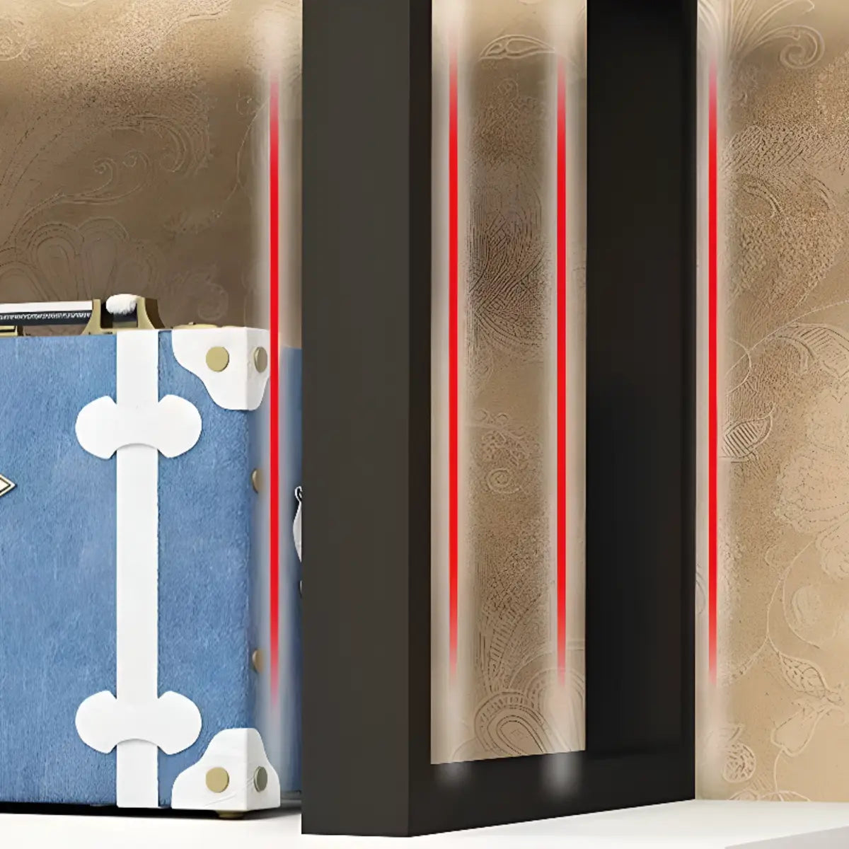 White Stylish Alloy Open Etagere Display Bookshelf Image - 12