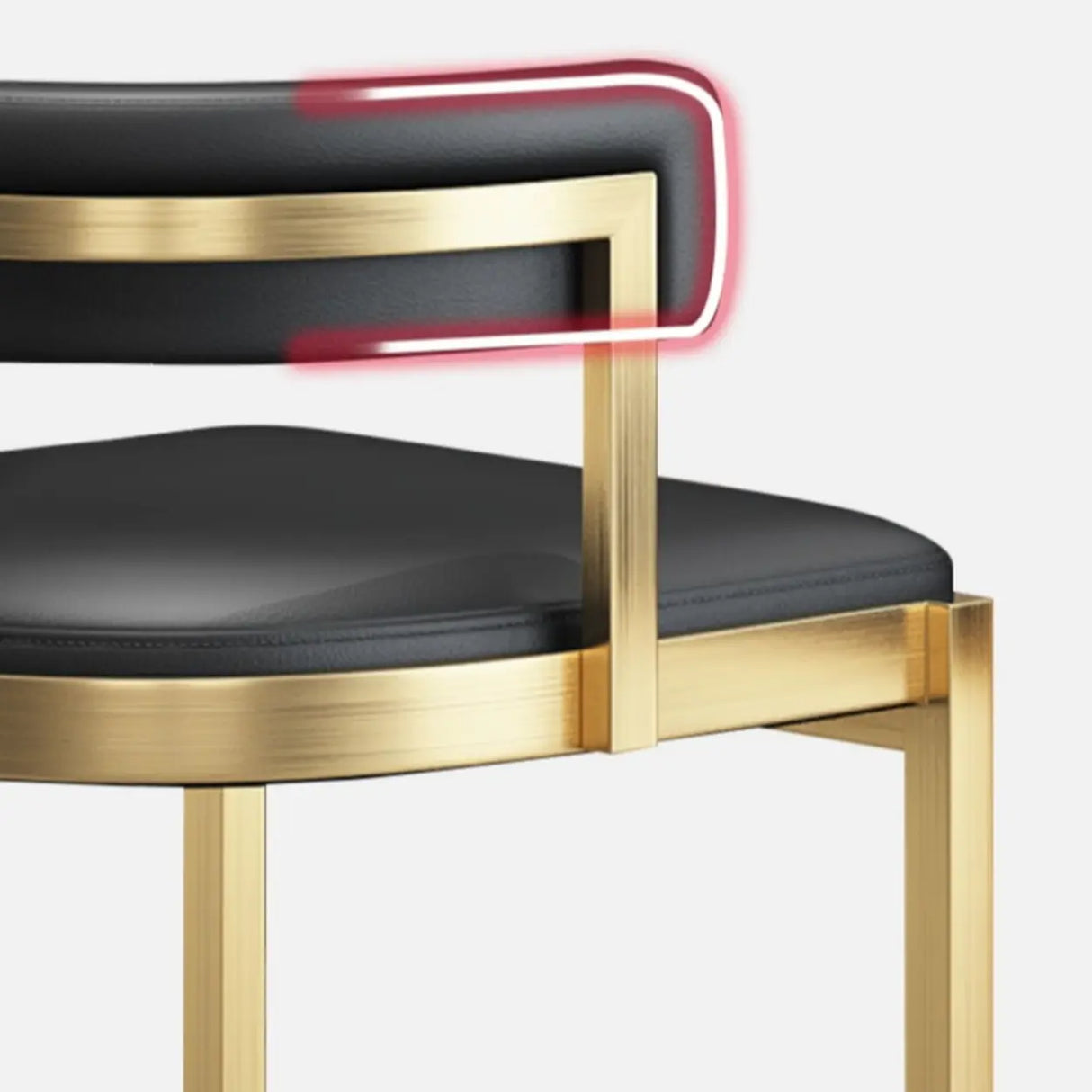 Lavish Midnight Black/White Tanned Hide Barrel Bar Stools with Backrest and Foot Pedestal Image - 13