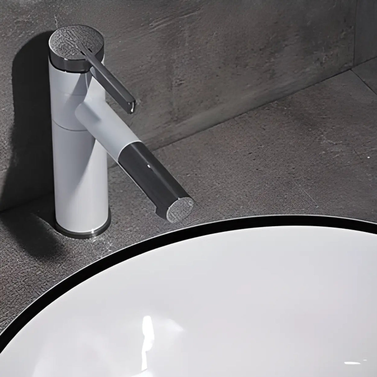 White Undermount Oval Ceramic Center Trapway Sink Image - 7