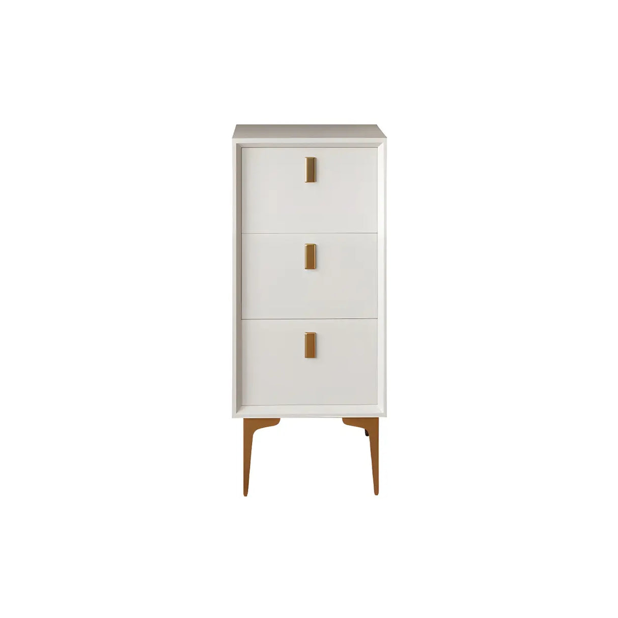 White Vertical Solid Wood Semainier with Drawers Image - 10