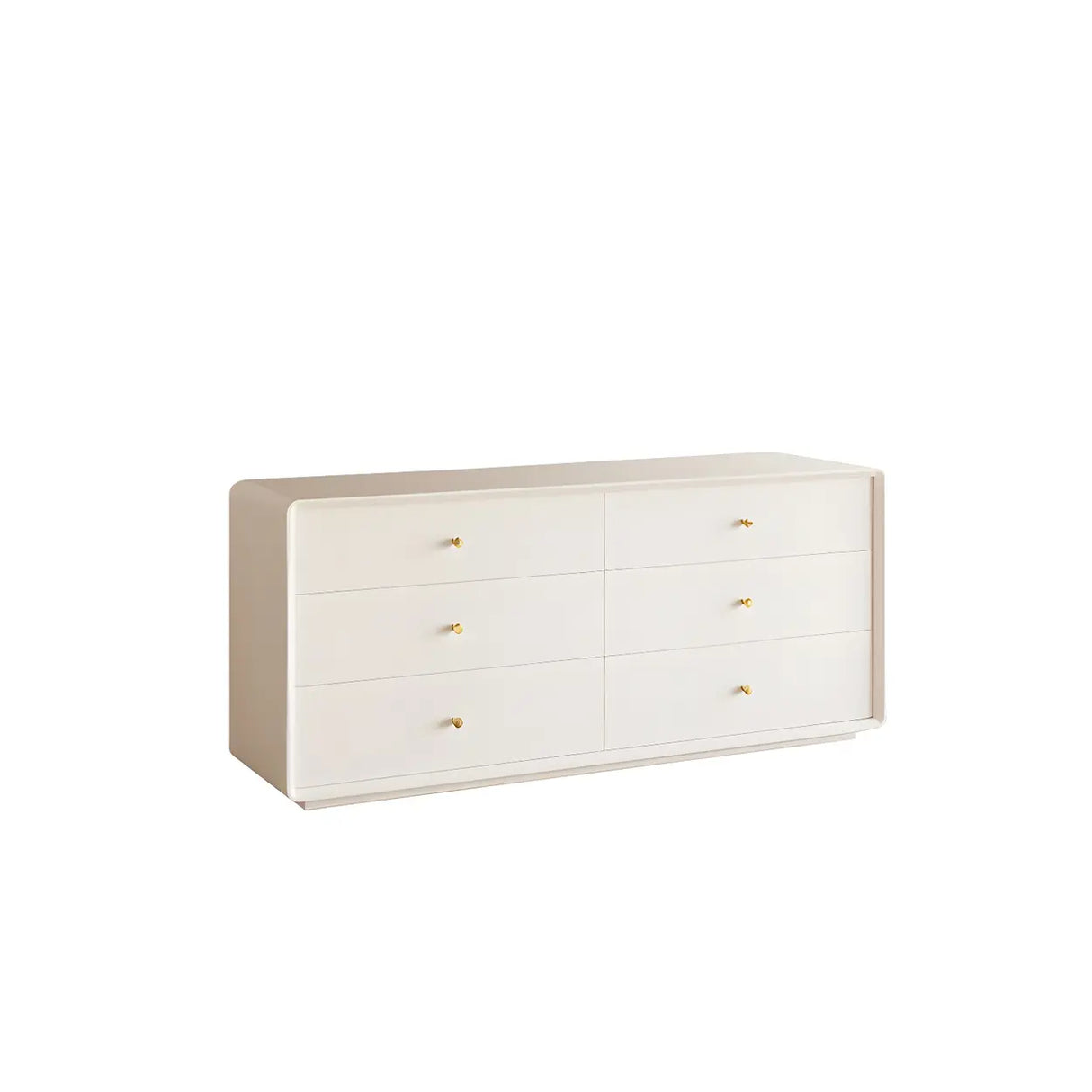 White Waterproof Wood Soft Close Drawers Accent Chests Image - 11