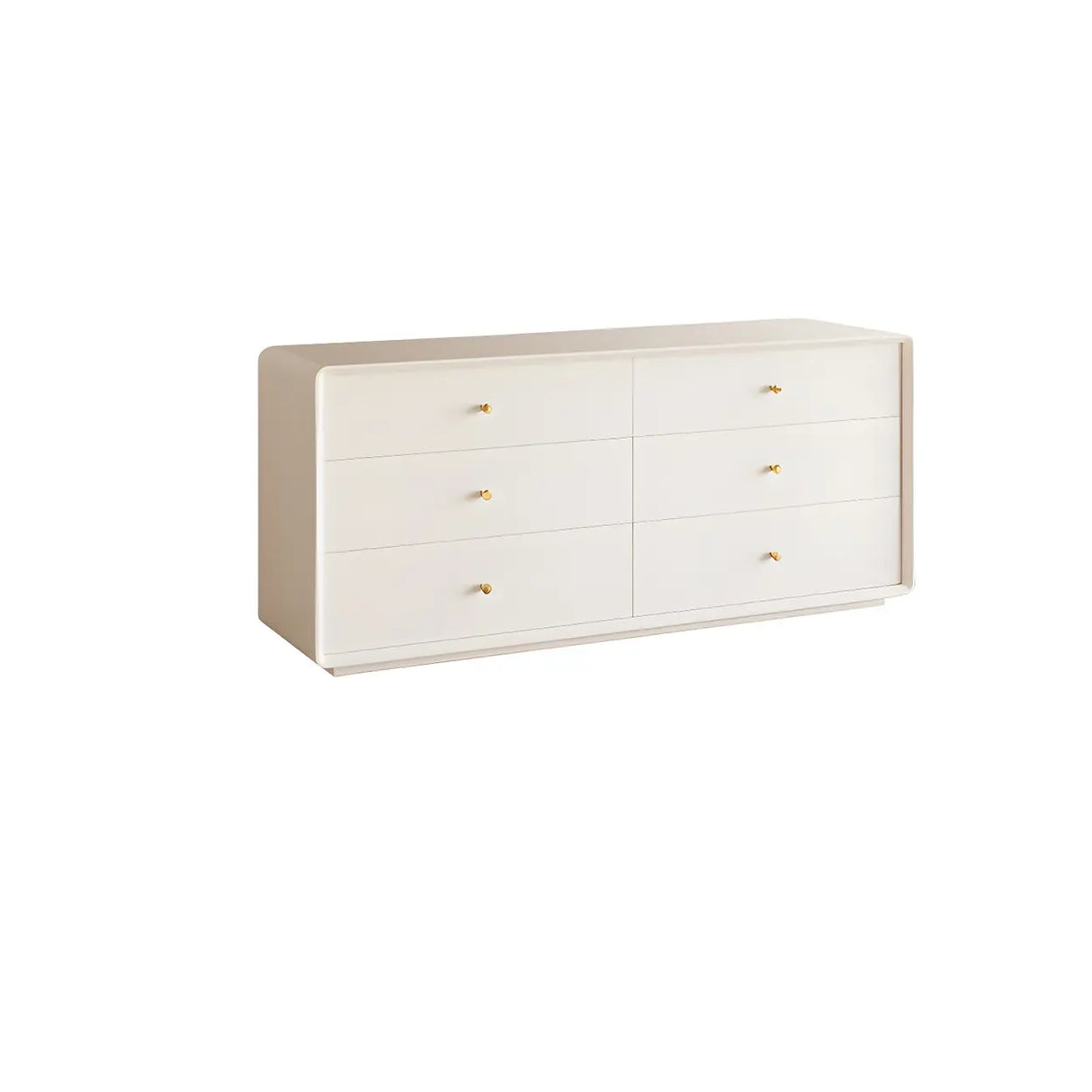 White Waterproof Wood Soft Close Drawers Accent Chests Image - 3