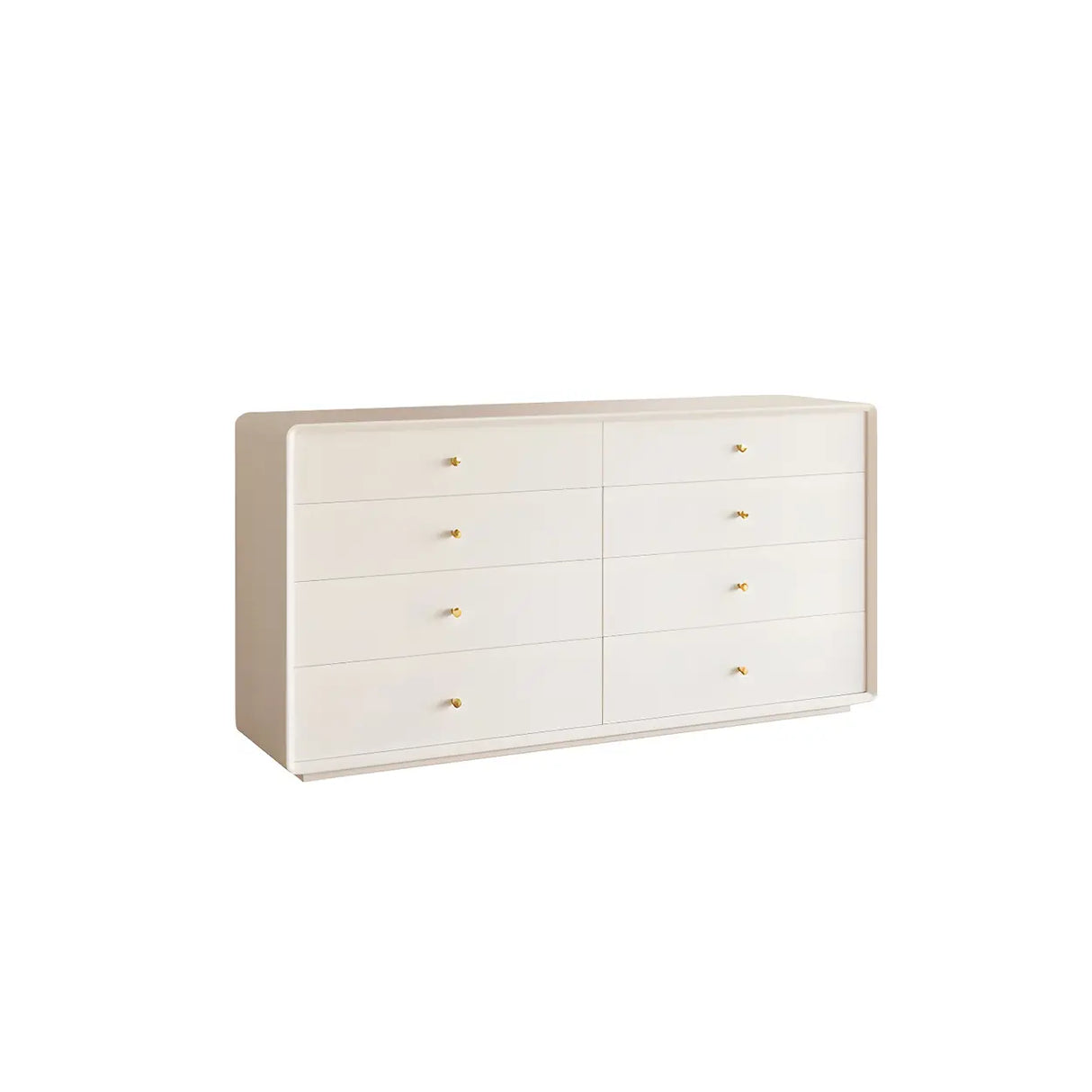 White Waterproof Wood Soft Close Drawers Accent Chests Image - 9