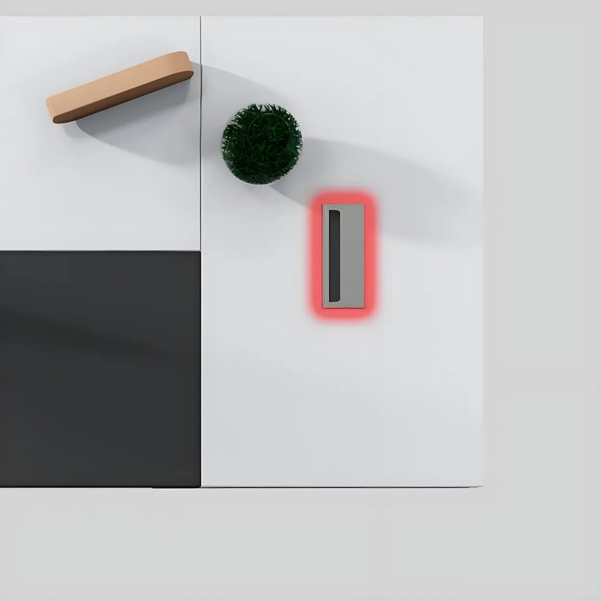 White Wood Cable Management L-Shaped Executive Desk Image - 6