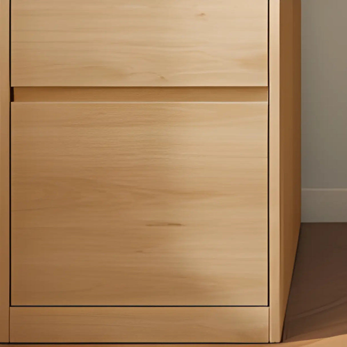 White Wooden Rectangular Single Desk with Drawers Image - 12