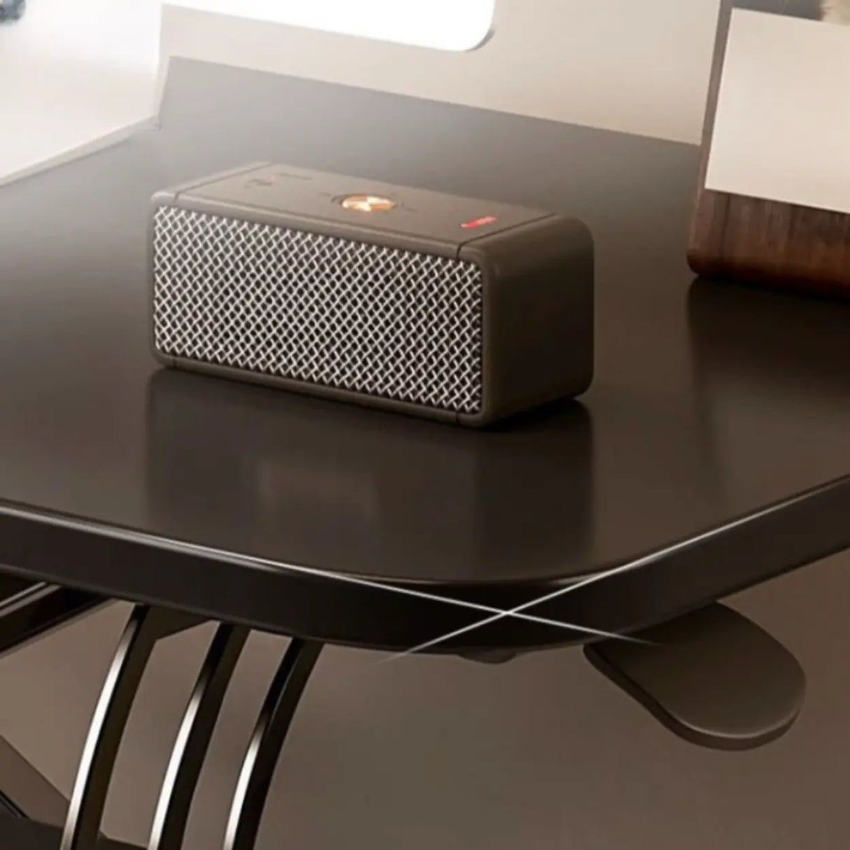 White Wooden Small Adjustable Standing Desk Converter Image - 12